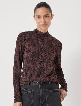 Hush Hush Printed Long Sleeve Top
