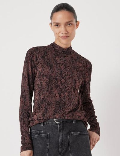 Hush Hush Printed Long Sleeve Top