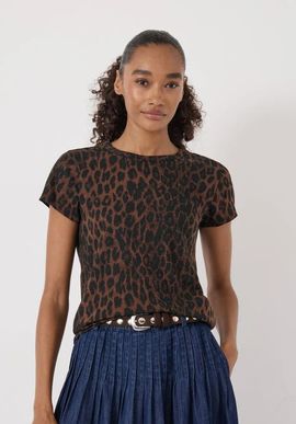 Hush Hush Printed Slim Fit Slub T-shirt