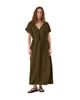 Hush Hush Remy Pleated Linen Blend Midi Dress - 1