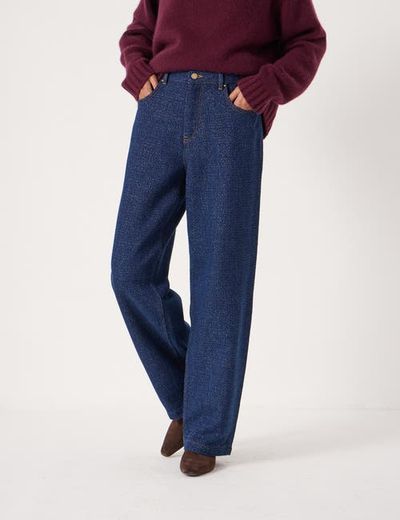 Hush Hush Romy Wide Leg Lurex Jeans