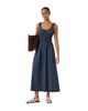 Hush Hush Scoop Neck Gathered Strap Maxi Dress - 1