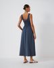 Hush Hush Scoop Neck Gathered Strap Maxi Dress - 5