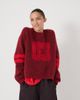 Hush Hush Varsity Jacquard Wool Blend Sweater - 1