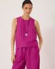 Hush Hush Vera Stripe Linen Blend Shell Top - 1