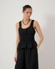 Hush Hush Waist Gathered Sleeveless Top - 1