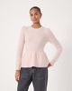 Hush Hush Wool Blend Peplum Top - 1