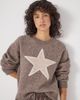 Hush Hush Wool Blend Star Jacquard Sweater - 1