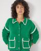 Hush Hush Wool Blend Whipstitch Trim Shirt Jacket - 1