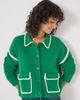 Hush Hush Wool Blend Whipstitch Trim Shirt Jacket - 3