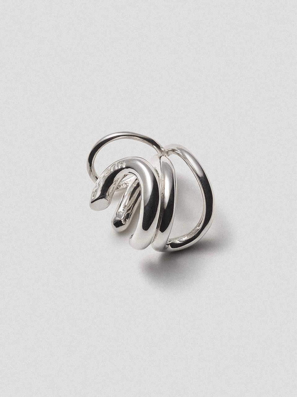 Hustad Sterling Silver Handcrafted Love Ear Cuff (213)