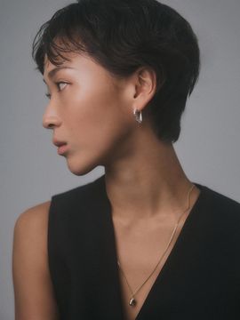 Hustad Twist Flower Sterling Silver Necklace