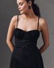 Hutch Amara Corset Pleated Tulle Drop-Waist Fit & Flare Midi Dress - 3