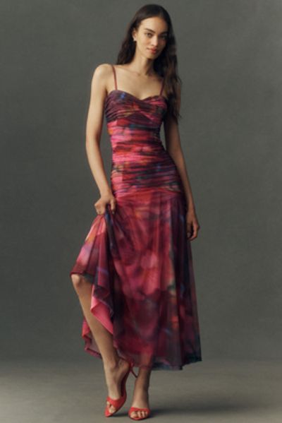 Hutch Drop-Waist Mesh Maxi Dress