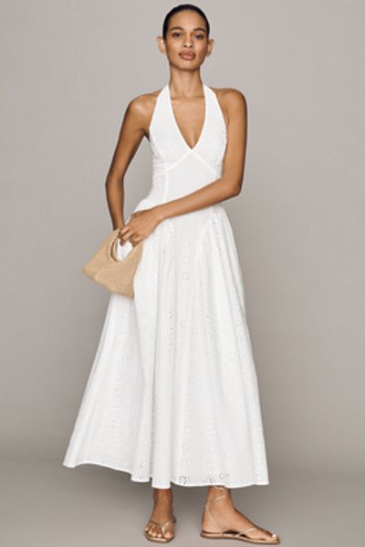 Hutch Eyelet Drop-Waist Maxi Dress