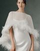 Hutch Faux Feather Caped Slip Maxi Dress - 2