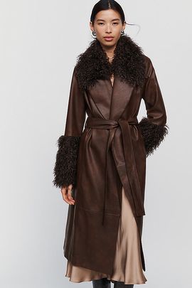 Hutch Faux Leather and Faux Fur Jacket