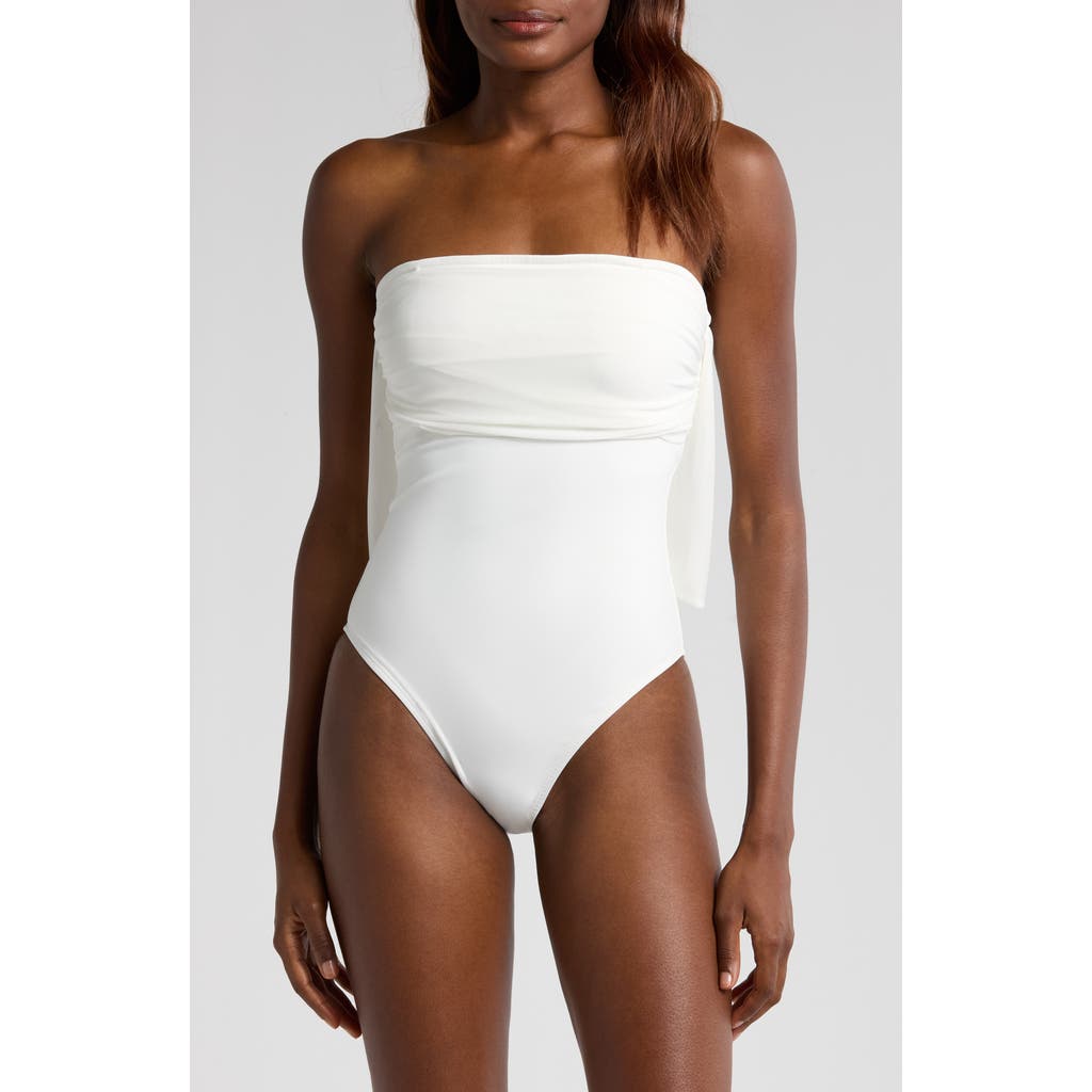Hutch Hutch Bow Strapless One-Piece Swimsuit