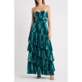 blue dress for baby girl Bestow Black Open-Back Maxi Dress With Oversized White Bow – Club L London main image 1
