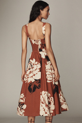 long linen beach dress ROVE Linen Summer Dress