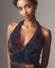Hutch Liona Halter V-Neck Tulle Maxi Dress - 3