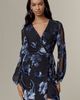 Hutch Long-Sleeve V-Neck Wrap Midi Dress - 2