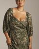 Hutch Printed Twist-Front Puff-Sleeve Ruffle-Hem Dress - 2