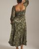 Hutch Printed Twist-Front Puff-Sleeve Ruffle-Hem Dress - 3