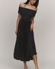 Hutch Stockton Off-Shoulder Satin Maxi Dress - 3