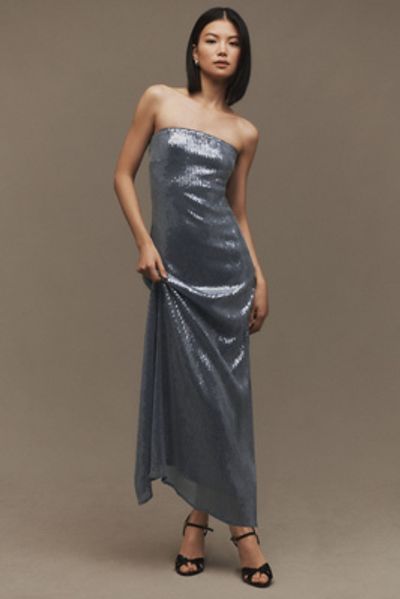 black mini hoco dress Khloe Black Satin Strapless Mini Dress - Twist Knot Top, Keyhole Cutout, Open Cowl Back - Size M