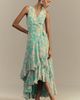 Hutch Trinity Ruffled Chiffon Wrap Maxi Dress - 1