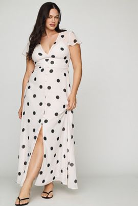 carmichael maxi dress Hutch Carmichael Metallic Floral Long Dress