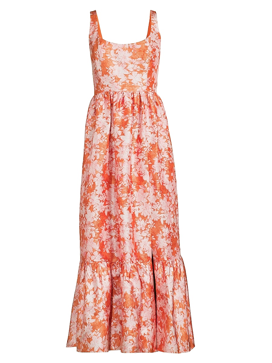 off shoulder maxi dress summer 2025 Women's Sleeveless Floral Flowy A Line Dresses Apricot S at Amazon Women's Clothing store subcollection/bautizocomunion Options:Blazer Lace Black Party Dresses volume flow