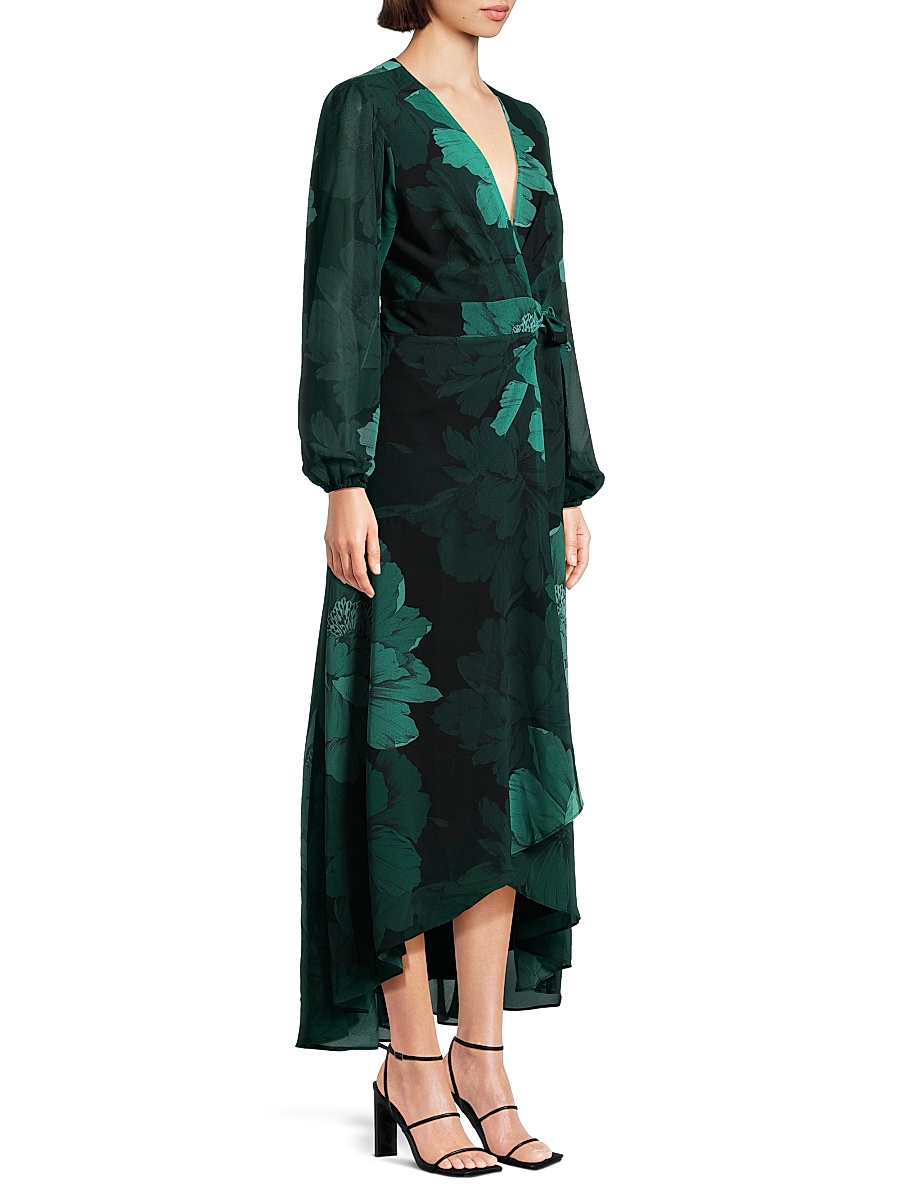 hutch bridge long sleeve wrap maxi dress Hutch
