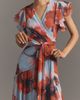Hutch Zola Short-Sleeve Ruffle Wrap Midi Dress - 2