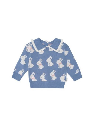 Huxbaby Huxbaby Bunny Field Frill Collar Pullover (Baby)