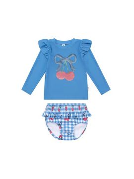 Huxbaby Huxbaby Cherry Gingham 2Pc Swim Set