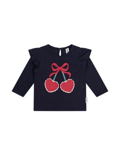 Huxbaby Huxbaby Cherry Pie Frill Top