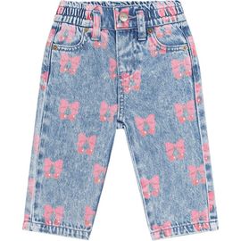 Huxbaby Huxbaby Dreamy Denim Cherry Paperbag Pant (Toddler, Little Kid,Big Kid)