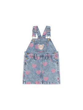 Huxbaby Huxbaby Dreamy Denim Hearts Pinafore (Baby)