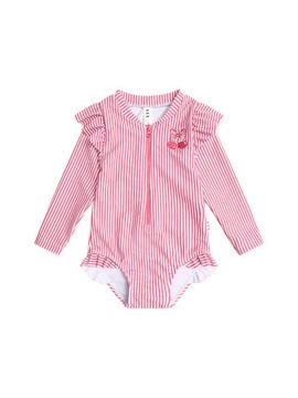 Huxbaby Huxbaby Frill Swimsuit Cherry Pie Stripe (Baby) 