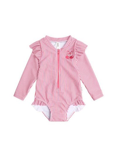 Huxbaby Huxbaby Frill Swimsuit Cherry Pie Stripe (Baby) 