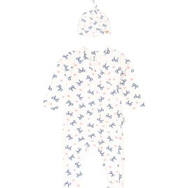 Huxbaby Huxbaby My First Hux Hearts And Bows  Newborn Romper