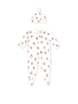 Huxbaby Huxbaby My First Hux Velour Romper And Beanie Set