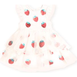 Huxbaby Huxbaby Sequin Strawberry Tulle Dress
