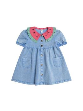 Huxbaby Huxbaby Watermelon Denim Puff Dress