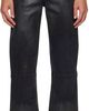 HYACYN HYACYN Black Etteragic Denim Washed Waxed Jeans - 1