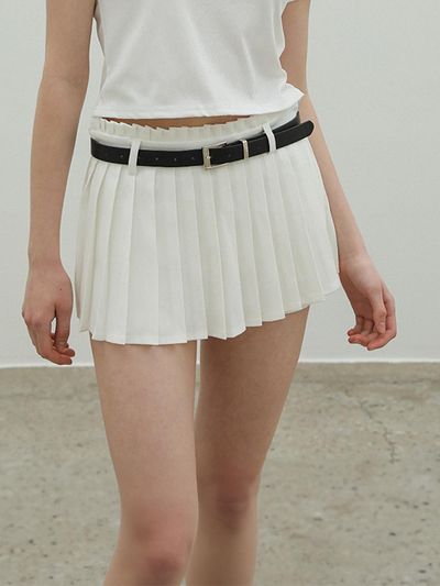 HYBERNAT Belted Pleats Skirt Pants