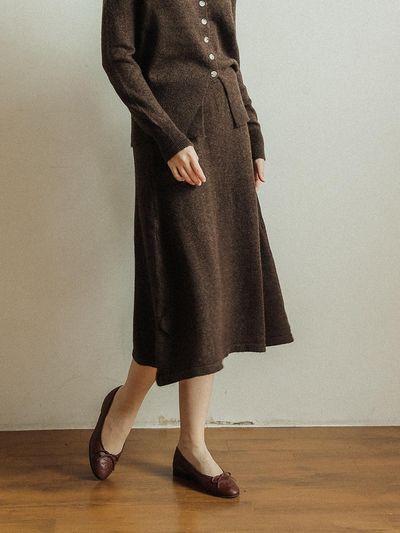 HYBERNAT French Wool Long Skirt