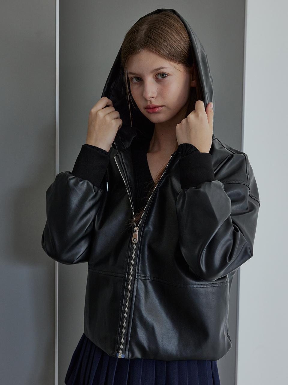 HYBERNAT Hoodie Leather Jumper